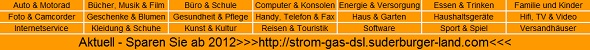 Strom, Gas, DSL